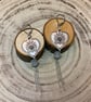 Folklore Design Heart Disc Earrings - Image 2