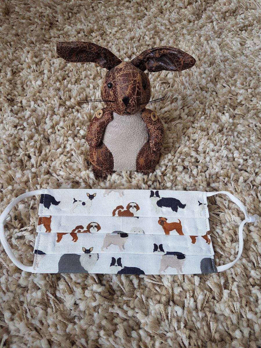 Adult face covering – Dog Lovers print