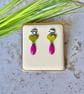 Colour & Monochrome - Three Drop Funky Earrings