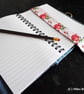 A5 Denim Covered Journal or Notebook In Vintage Styling - Image 2