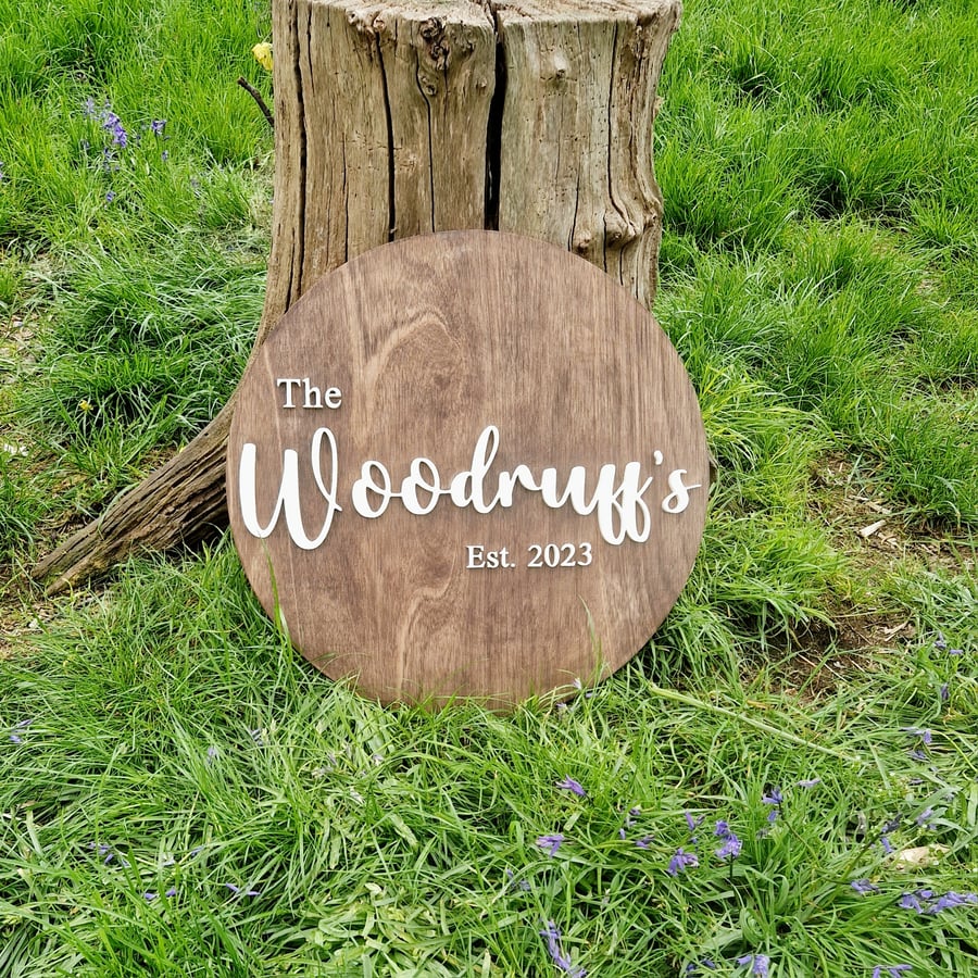 3D Wooden Wedding Guest Book Alternative, Rustic Wedding Sign, Mr & Mrs Plaque