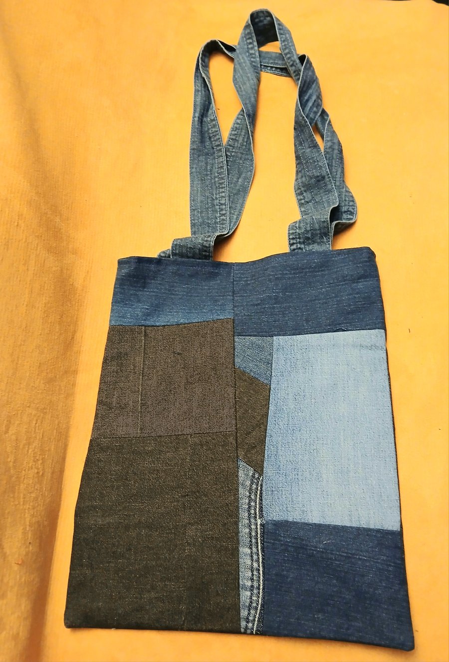 Denim Reborn: The "Not Your Average" Patchwork Tote with Pockets for Days