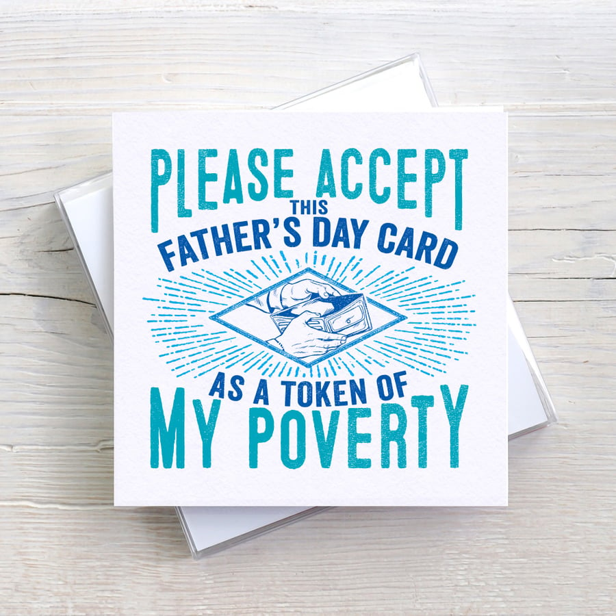 Happy Father's Day Funny Blank Greetings card