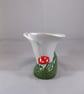 Ceramic Hand Painted White Flower Calla Lily Tea Light Candle Holder Decoration. - Image 2