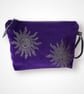 Purple Sun Velvet Makeup Bag