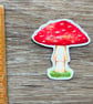 Red Toadstool Fridge Magnet - Image 3