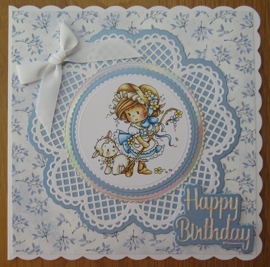 Little Bo Peep - 7x7" Birthday Card