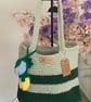 Handmade macrame crochet tote bag 