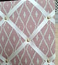 Notice board - Pink with cream silk ribbon.  - Image 3