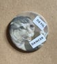 Collage pin badge - medieval cat meme - devil dancer - Image 1