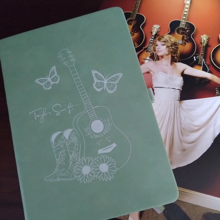 Debut Taylor Swift inspired A5 notebook