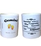 Gemini Star Sign Mug. Zodiac Mugs for Gemini's - Image 1
