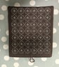 Brown book sleeve with sashiko embroidery detail  - Image 6