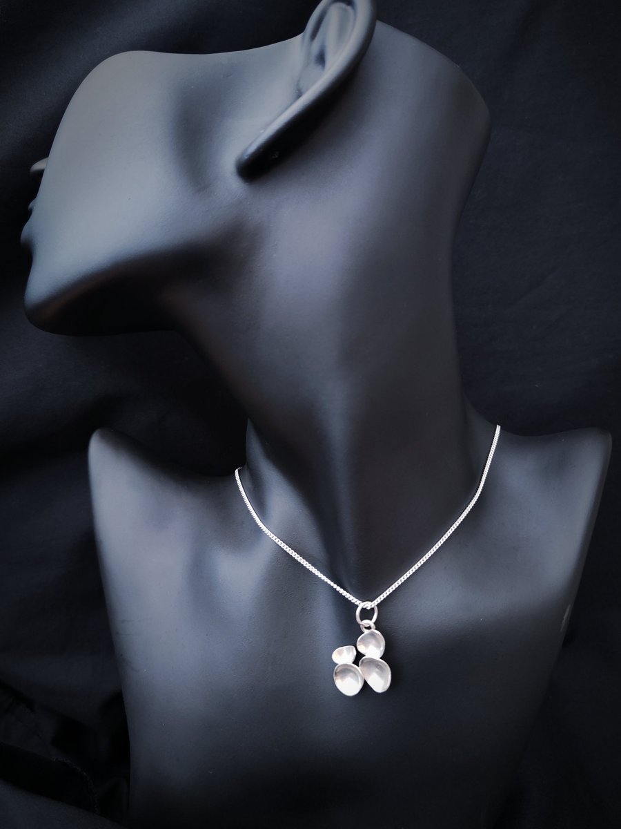 Beautiful silver minimalistic pendant