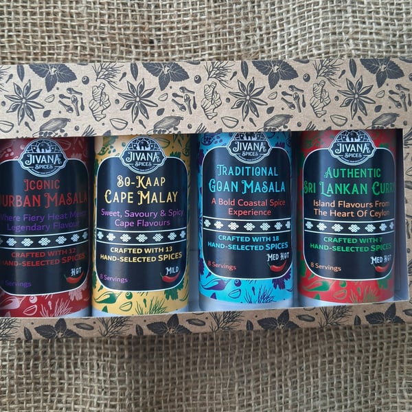 Spice Gift Box, Gourmet Spice Set in Tins, Cooking Gift for Foodie, Housewarming