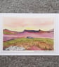 Moorland Eve. Blank Card. Original Watercolour Painting. 260139 - Image 5
