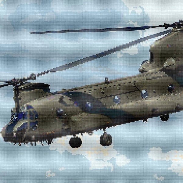 Chinook helicopter (plane) cross stitch kit