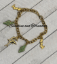 Ocean Charm Bracelet – Handmade Sea Life Jewellery – Dolphin & Shell Bracelet.