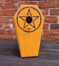 Handmade Coffin Bird House – Gothic Garden Nesting Box with Protective Pentagram - Image 2