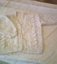 22 inch Cardigan with Bobble and Cable Design