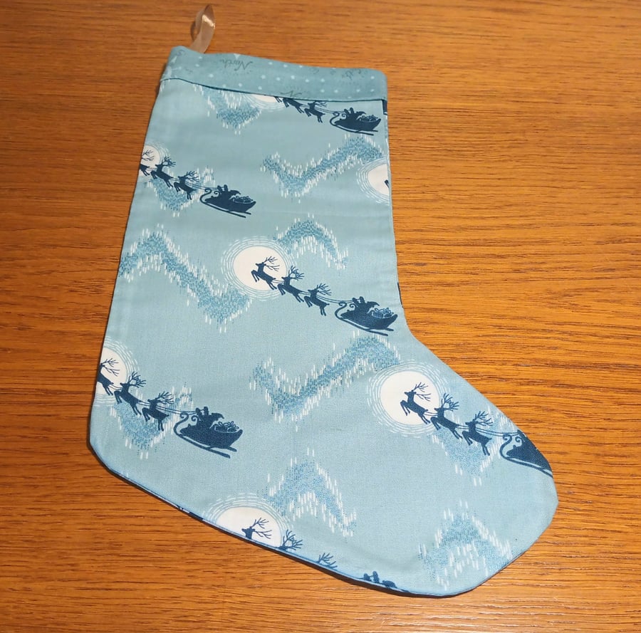 Christmas Stocking – Santa Sleigh