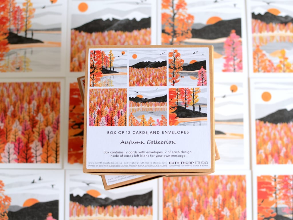 Autumn Collection - Box of 12 Small Cards