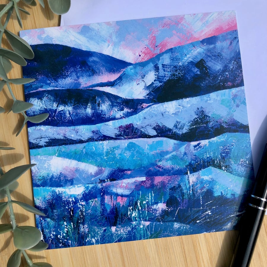 Tranquility Greetings Card - Landscape Painting