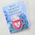 Hot Chocolate Christmas Card - Festive Treats - Free UK P&P
