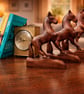Antique Hand Carved Wooden Horse Figurines Set of 3 Vintage Rustic Home Decor - Image 7