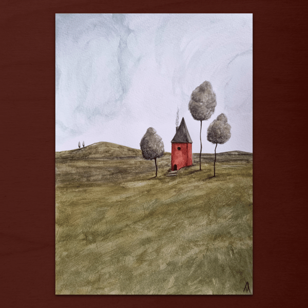 Fairytale House Illustration - Original Watercolour Painting - A4