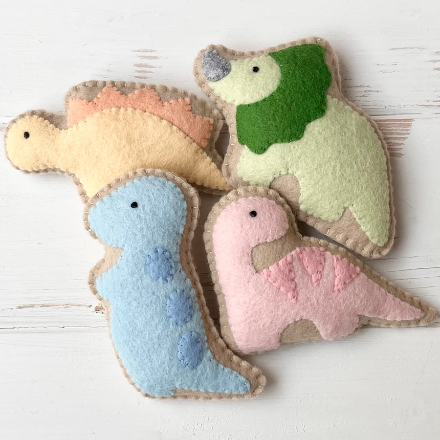 Felt Dinosaur Crackers Cookies Playset