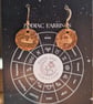 Libra Copper Zodiac Earrings 
