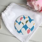 Blue Hearts Pocket Mirror