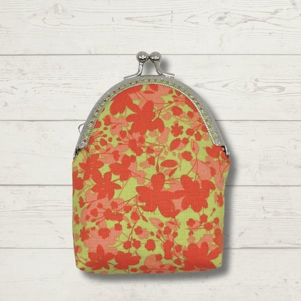  Vibrant Coin Purse, Floral Frame Purse, Christmas Present