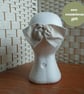 Handmade silk hair bow for a lady, a girl, eco bride, bridesmaid, or flower girl - Image 2