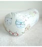 Cats Bolster Cushion Cover 18 "x 8" Neck Roll 8x18 Geek Cat Pillow Case - Image 1