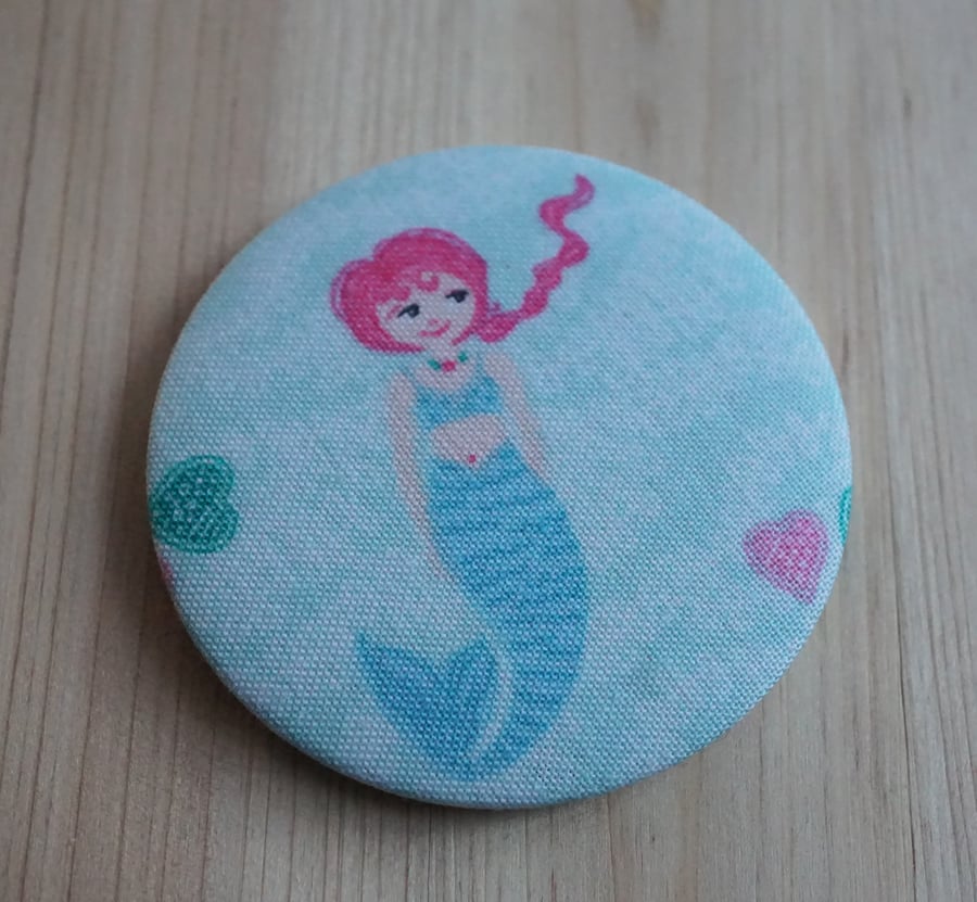 Mermaid Fabric Pocket Mirror