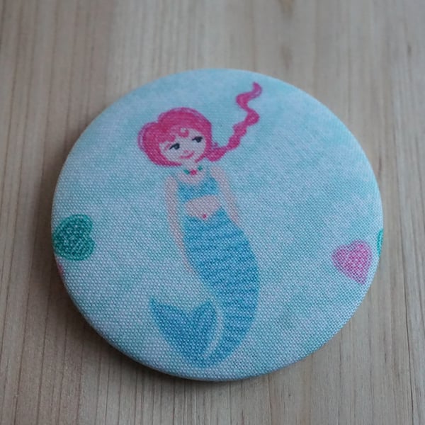 Mermaid Fabric Pocket Mirror