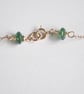 Aventurine Bead Bar Necklace, 14 k Gold - Image 3