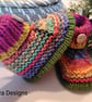 Designer Hand Knitted Baby Booties 0-3 months size  - Image 4