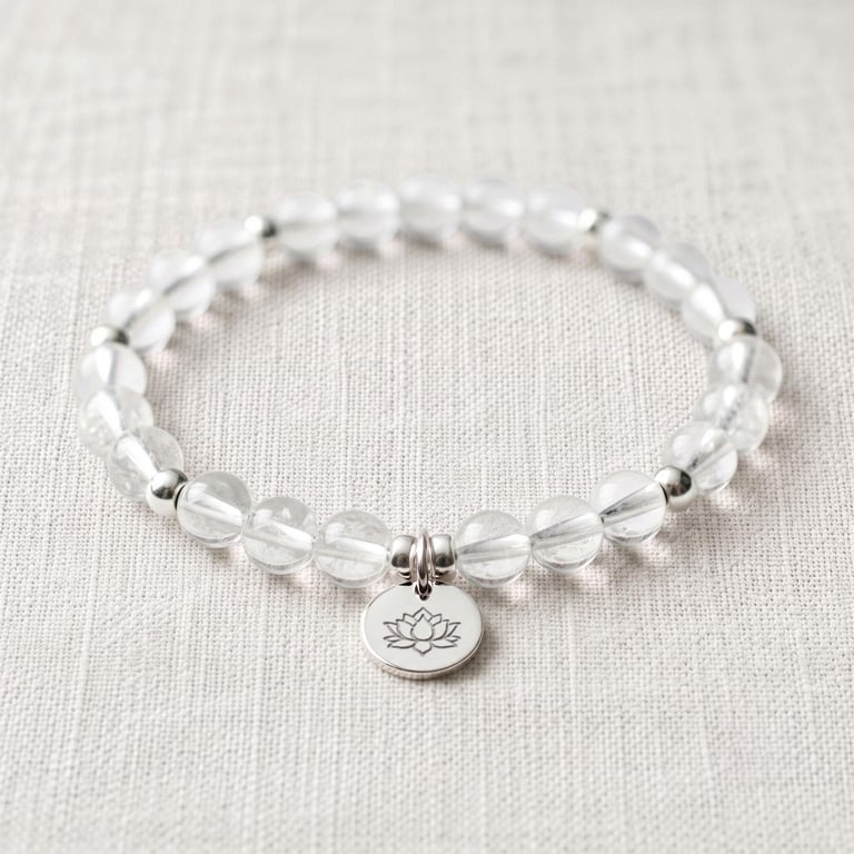 Clear Quartz Crystal Bracelet, Master Healer, Personalised Gift