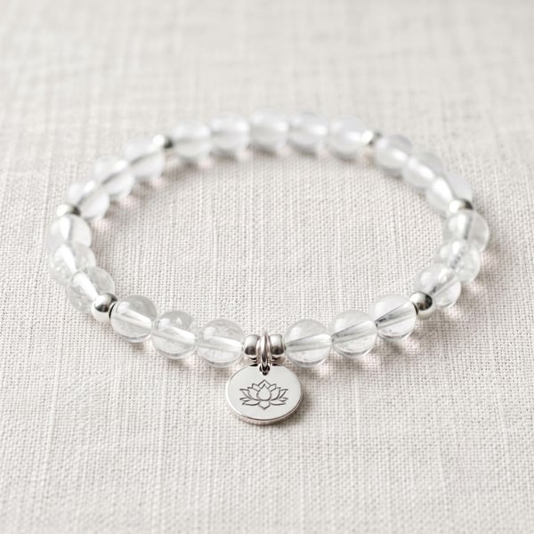 Clear Quartz Crystal Bracelet, Master Healer, Personalised Gift