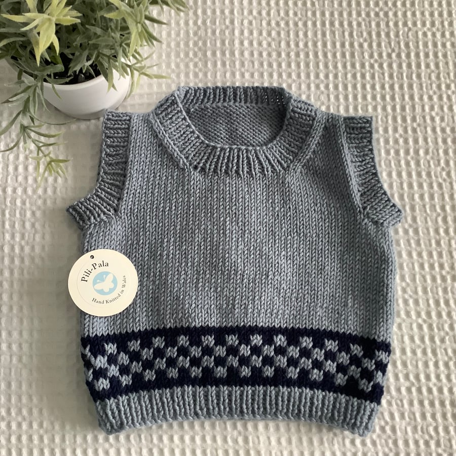 Knitted Baby Vest Top 0-3 Months