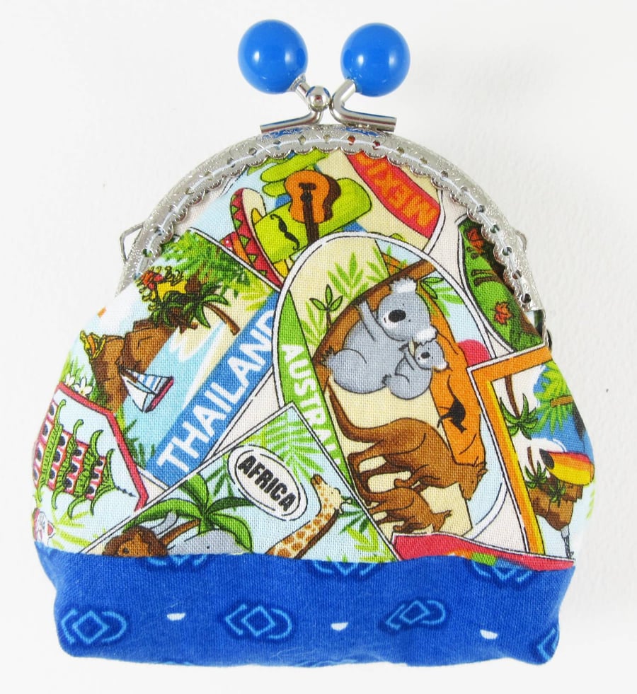 Holiday Travel Clasp Purse