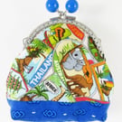 Holiday Travel Clasp Purse