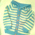 Striped Jacket with Hood For Babies and Small Children, Baby Gift Ideas, Jacket