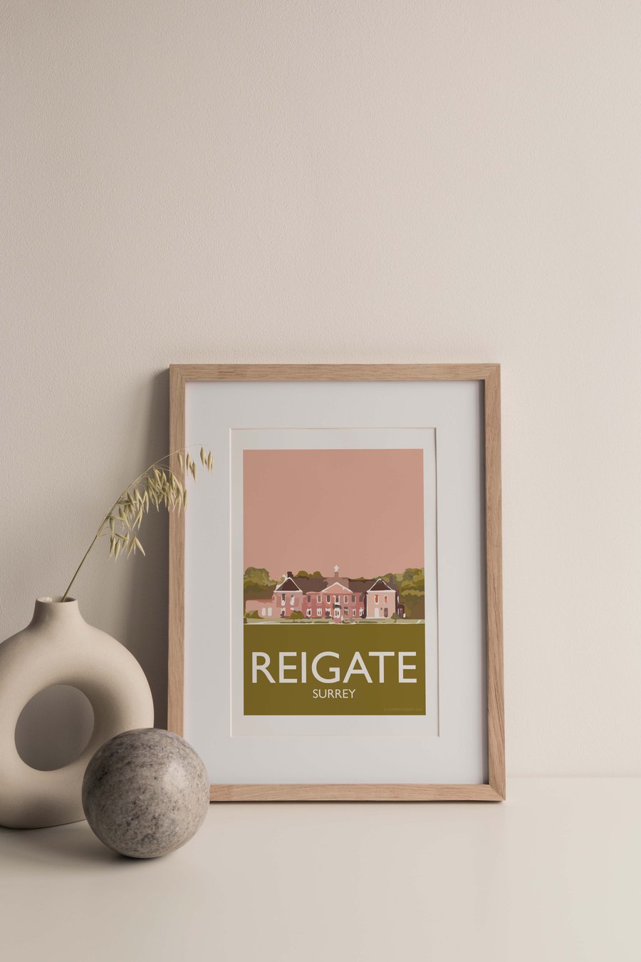 Reigate Priory, Surrey Giclee Travel Print (unframed)