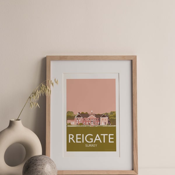 Reigate Priory, Surrey Giclee Travel Print (unframed)