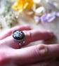 Adjustable Resin Flower Ring, Handmade with Real Dried Flowers, Hypoallergenic - Image 4