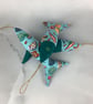 Shells hanging fabric fish set, Handmade - Image 3